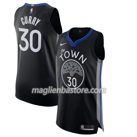 Maglia NBA Golden State Warriors Stephen Curry 30 Nike 2019-20 City Edition Swingman - Uomo